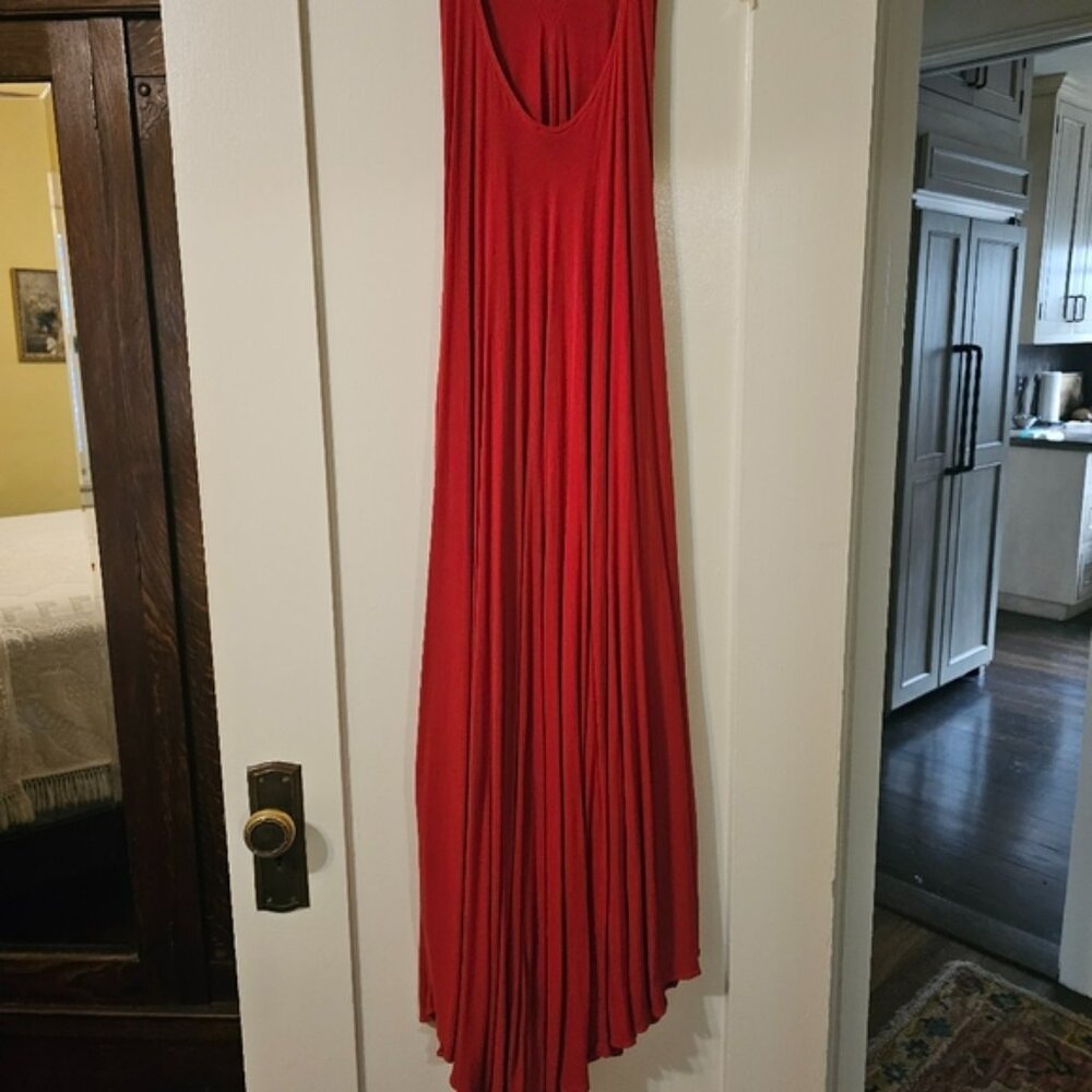Maxi Dress Lipstick Red